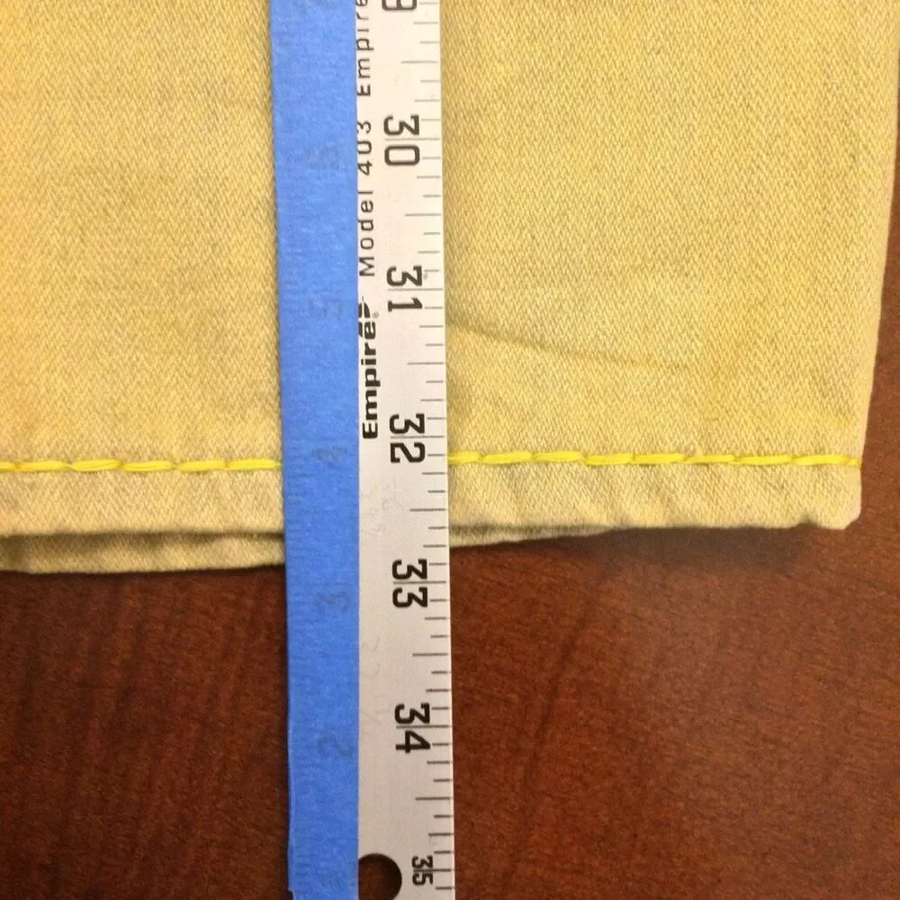 True Religion yellow wash jeans 36